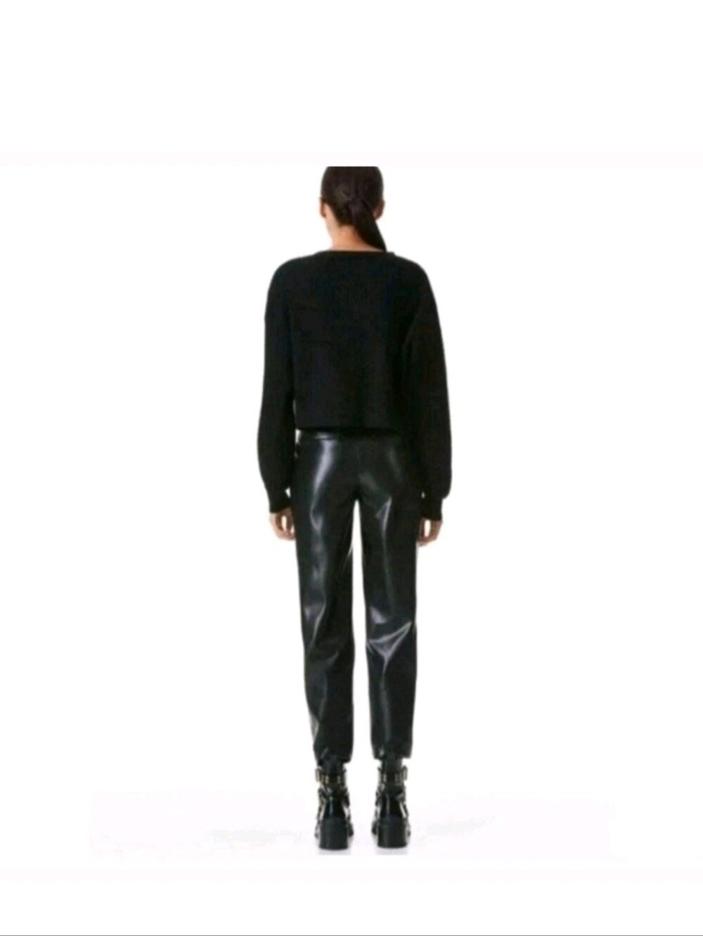 alice + olivia esta pleated leather pants Size 4 - Picture 10 of 11